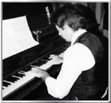 John Burrows playing for friends 1983